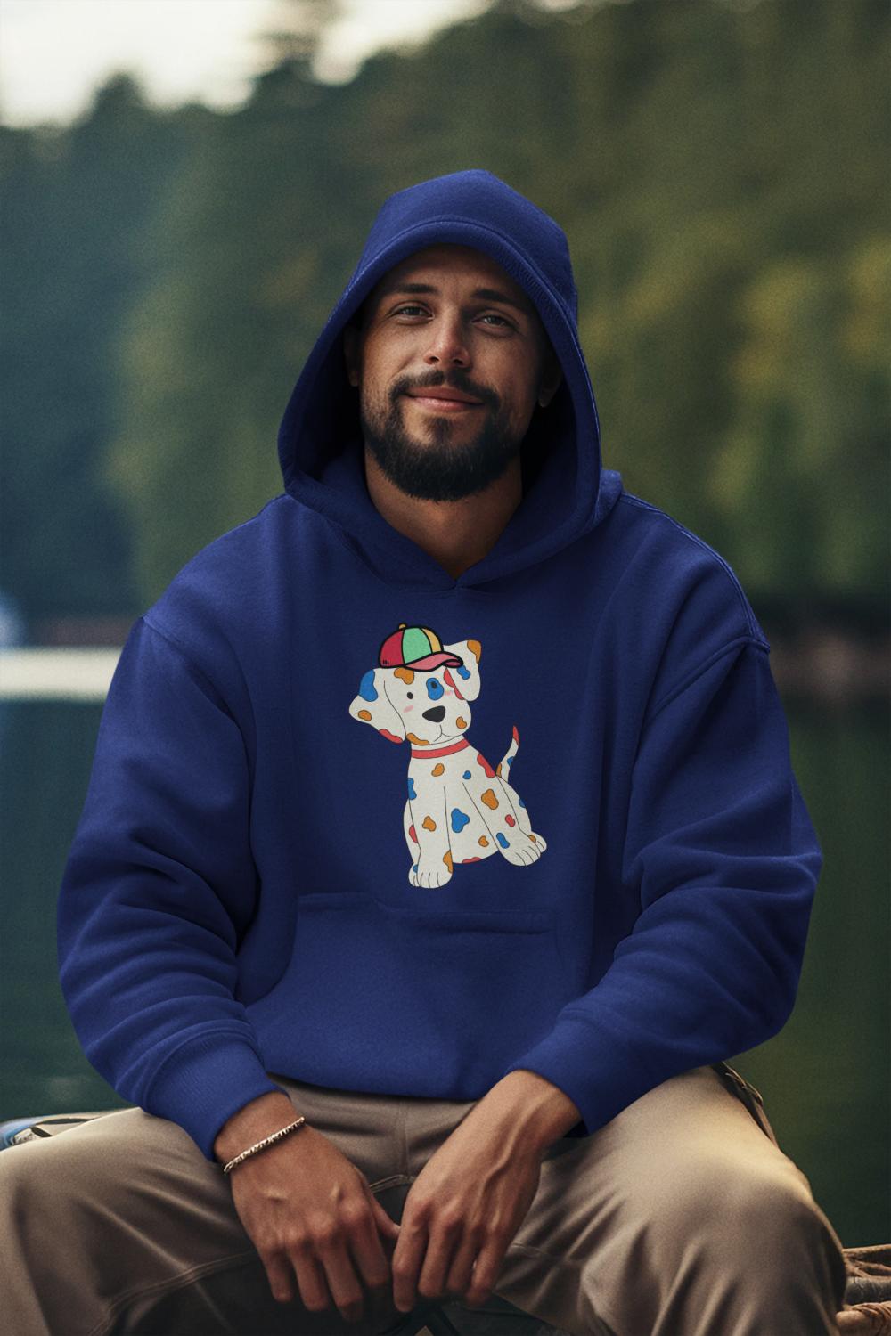 Men's Pups Along Cap Hoodie Sweatshirt Mint by ZealforTee