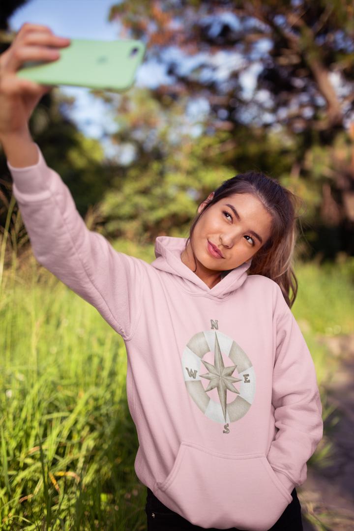 Women's NEWS Hoodie Sweatshirt Black by ZealforTee