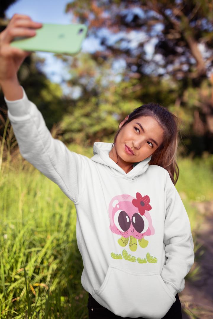 Women's Octopus Hoodie Sweatshirt Royal Blue by ZealforTee