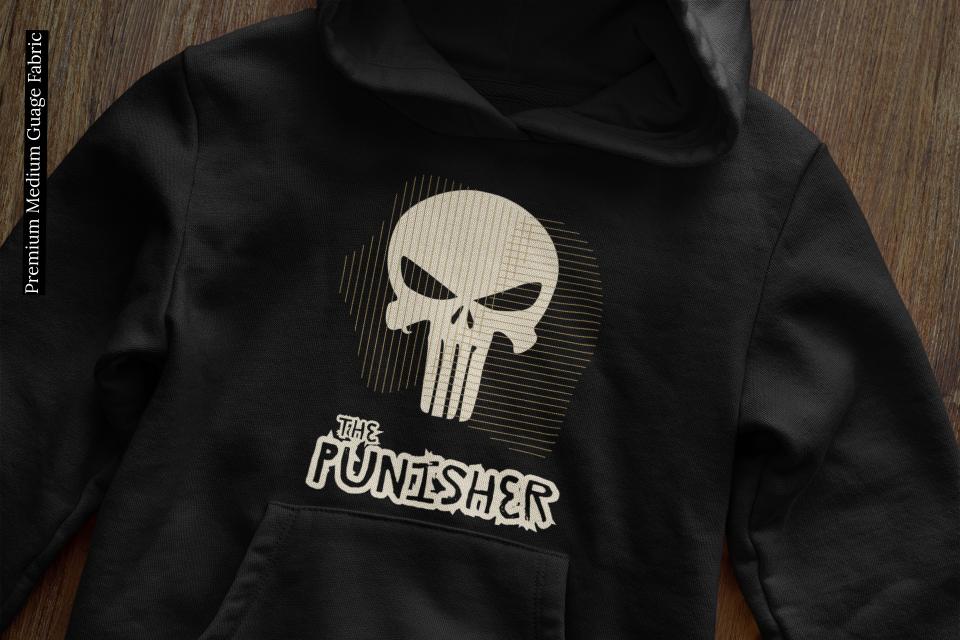 Men's The Punisher Hooded Sweatshirt M by ZealforTee
