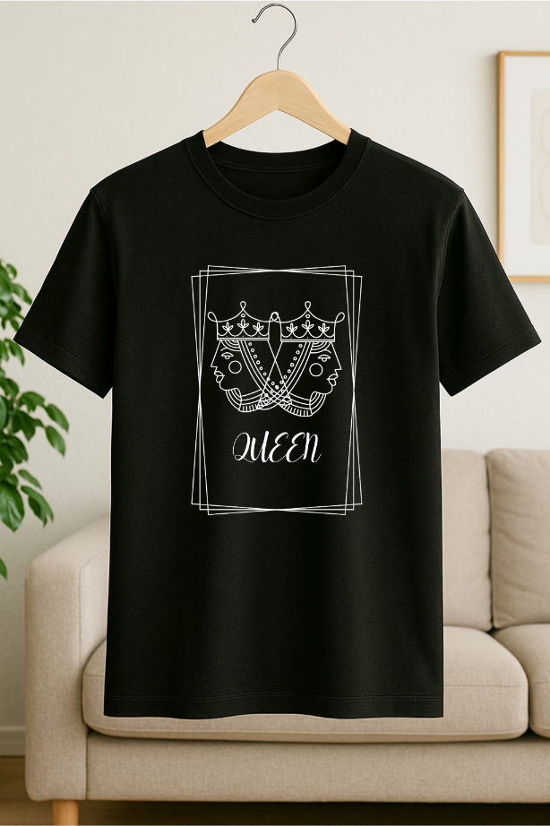 Queen Black T-shirt for women by ZealforTee