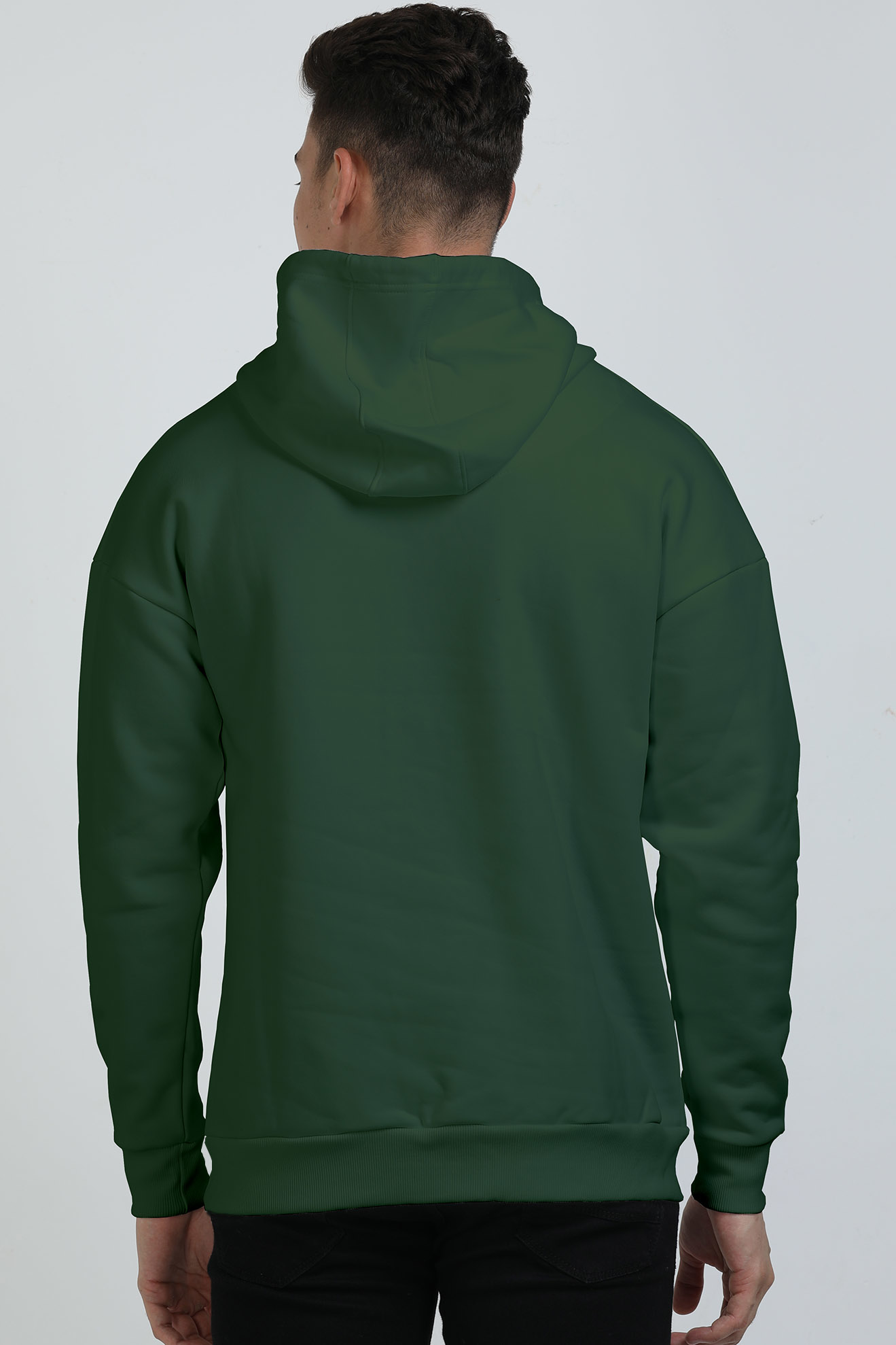Men's Robotic Oversized Hooded Sweatshirt White by ZealforTee