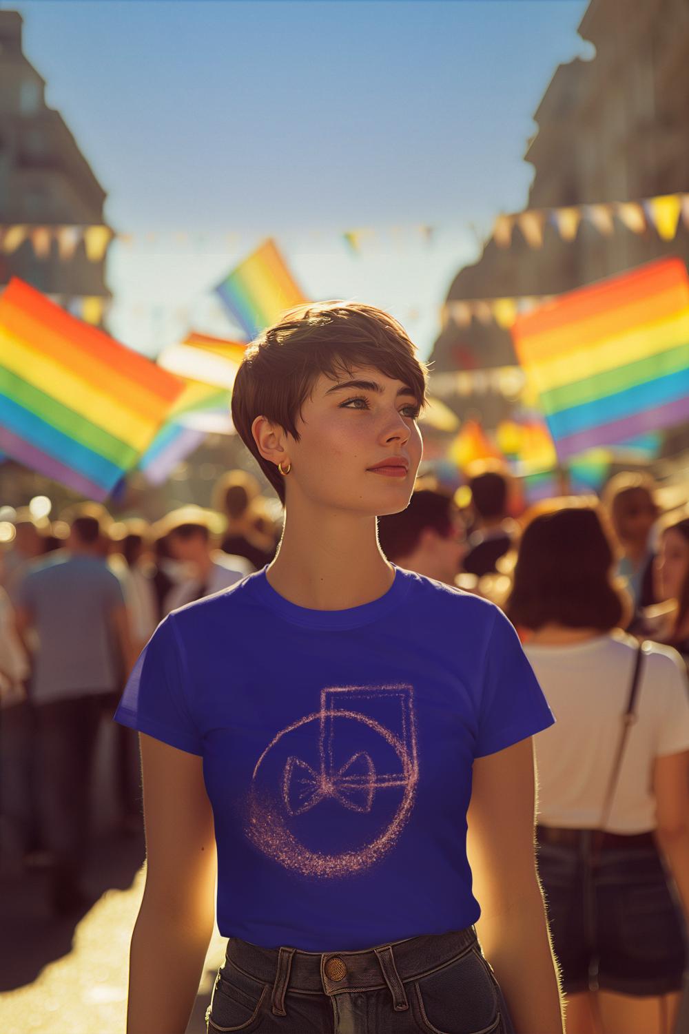Women's Pink Bow T-shirt White by ZealforTee