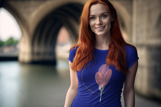 Women's Golden Tulip T-shirt White by ZealforTee