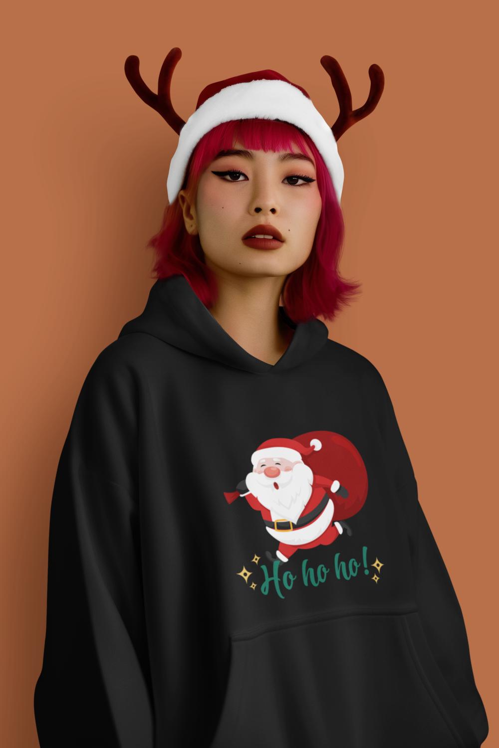 Women's Santa Hoodie Maroon by ZealforTee