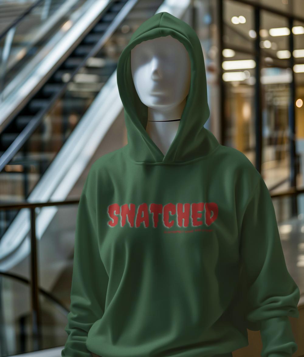 Men's Snatched Gen-Z Hoodie Sweatshirt Bottle Green by ZealforTee