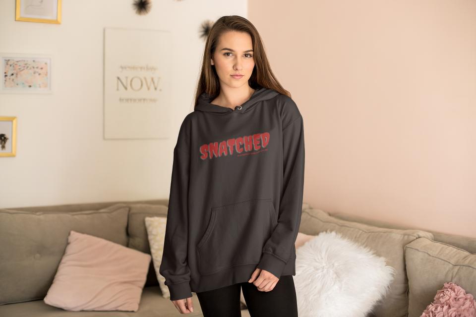 Women's Snatched Gen-Z Hoodie Sweatshirt White by ZealforTee