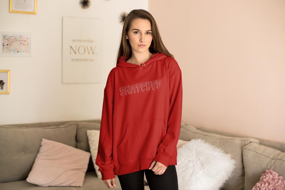 Women's Snatched Gen-Z Hoodie Sweatshirt White by ZealforTee
