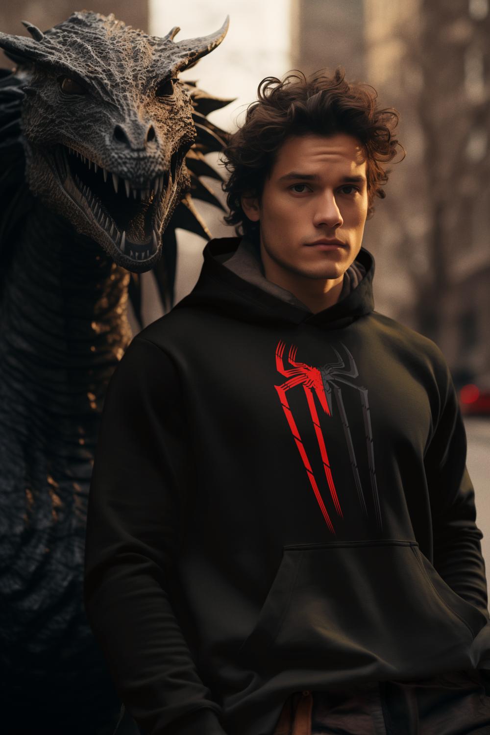 Men's Spidey Sigil Hooded Sweatshirt XS by ZealforTee