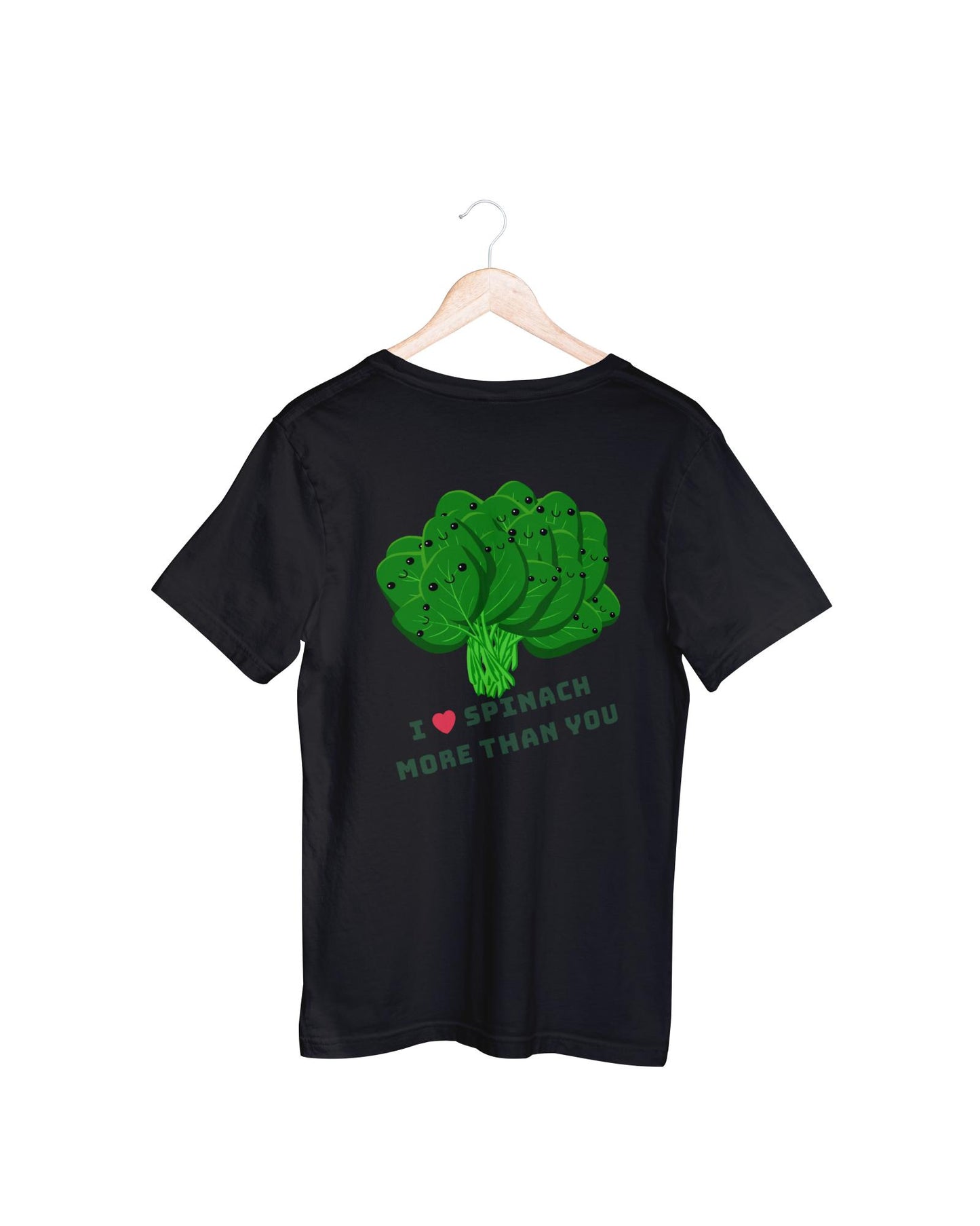 Men's Round Neck Spinach T-shirt New Yellow by ZealforTee