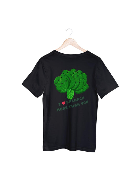 Men's Round Neck Spinach T-shirt New Yellow by ZealforTee