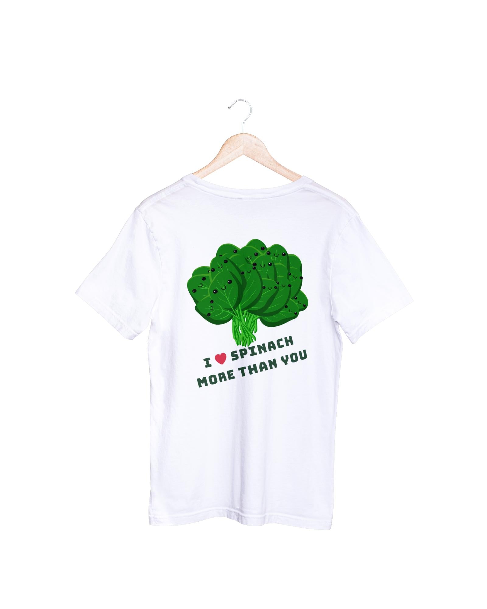 Men's Round Neck Spinach T-shirt New Yellow by ZealforTee