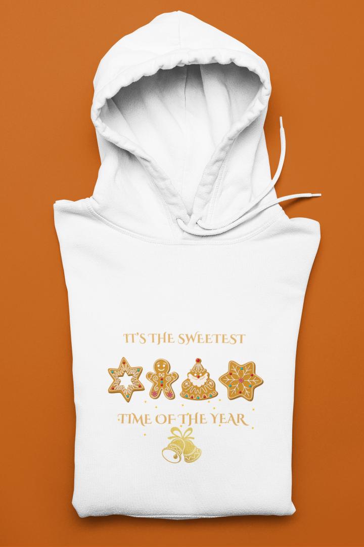 Women's Sweet Time Christmas Hoodie White by ZealforTee