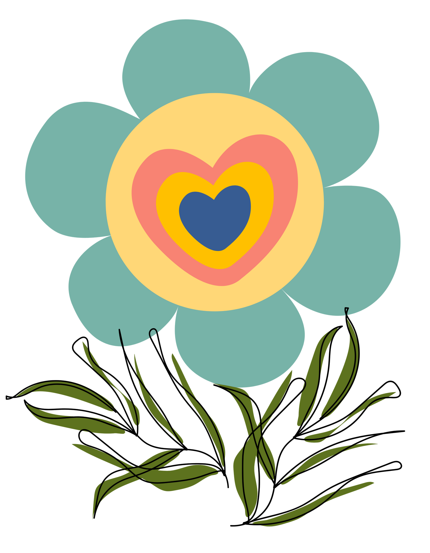 Kid's Striking Flower Unisex T-shirt Black by ZealforTee