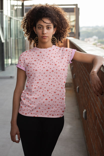 Women's Mushrooms All Over Printed T-shirt