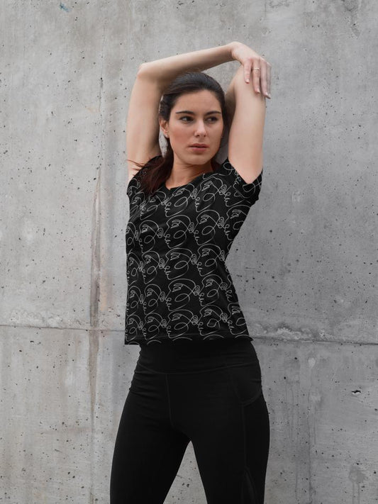 Women's Face Line Art T-shirt