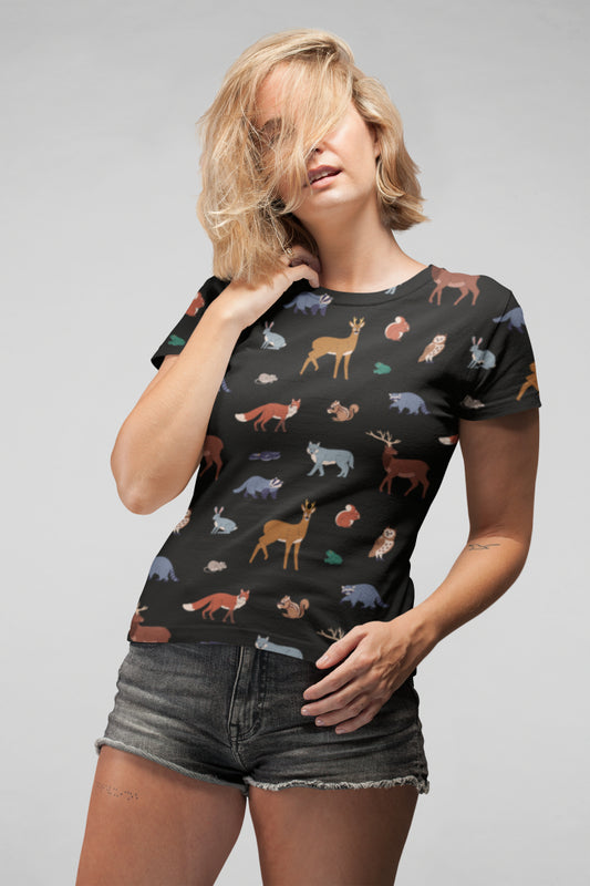 Women's Jungle All Over Printed T-shirt
