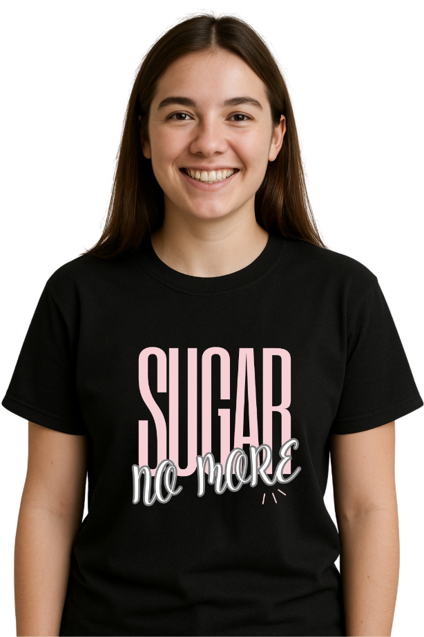 Women Sugar Black Tee by ZealforTee