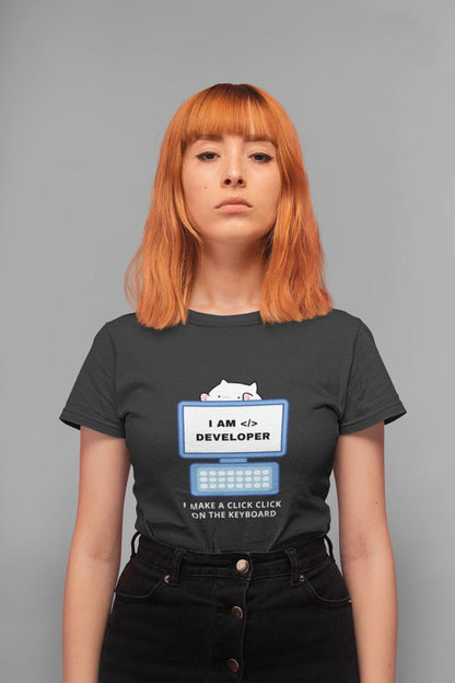 Women's Developer T-shirt White by ZealforTee