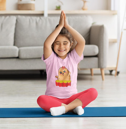 Kid's French Fries Unisex Tshirt Light Pink by ZealforTee