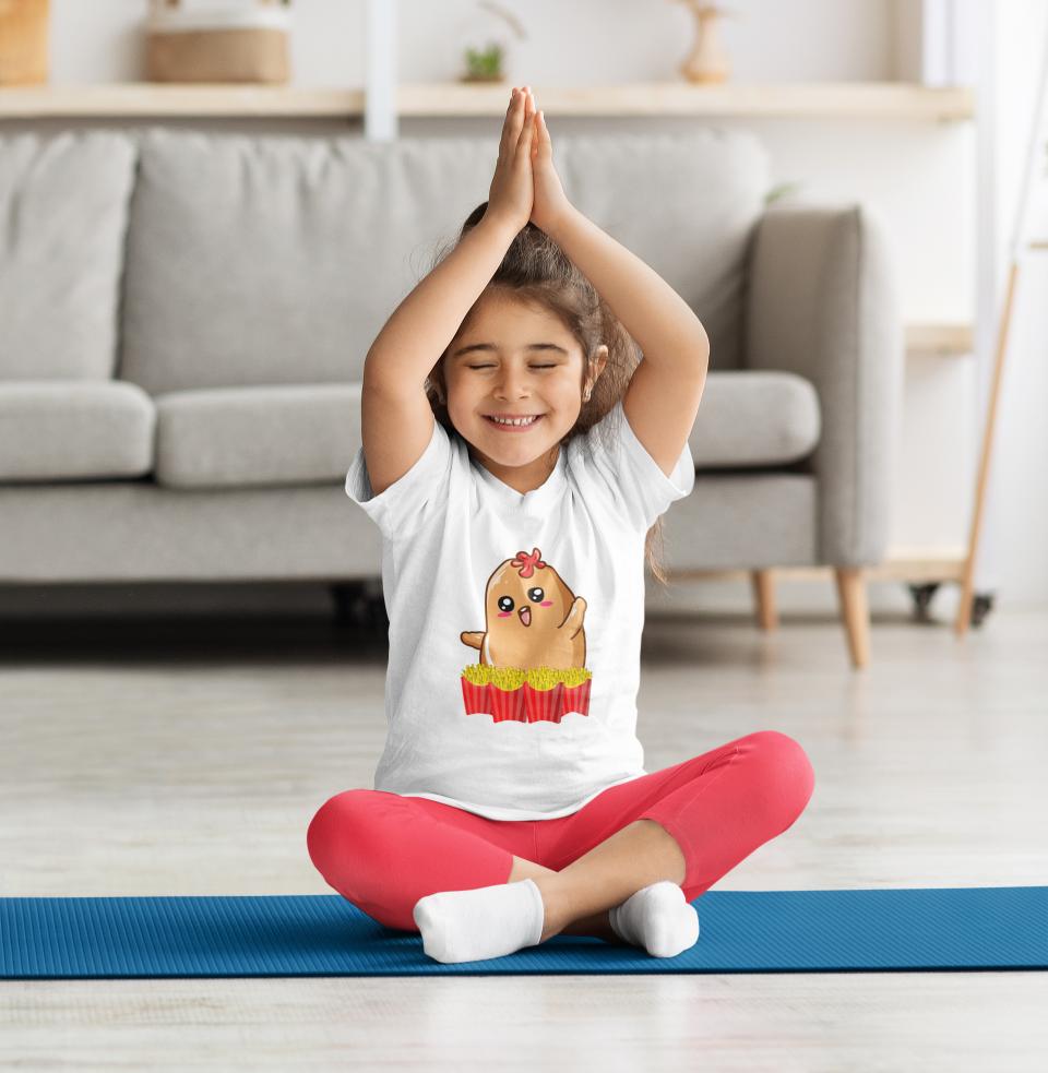 Kid's French Fries Unisex Tshirt White by ZealforTee