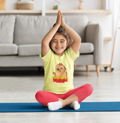 Kid's French Fries Unisex Tshirt Black by ZealforTee