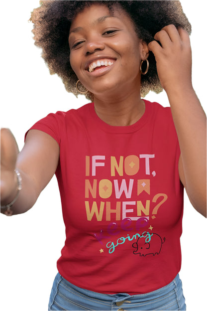 Women's Keep Going T-shirt Black by ZealforTee