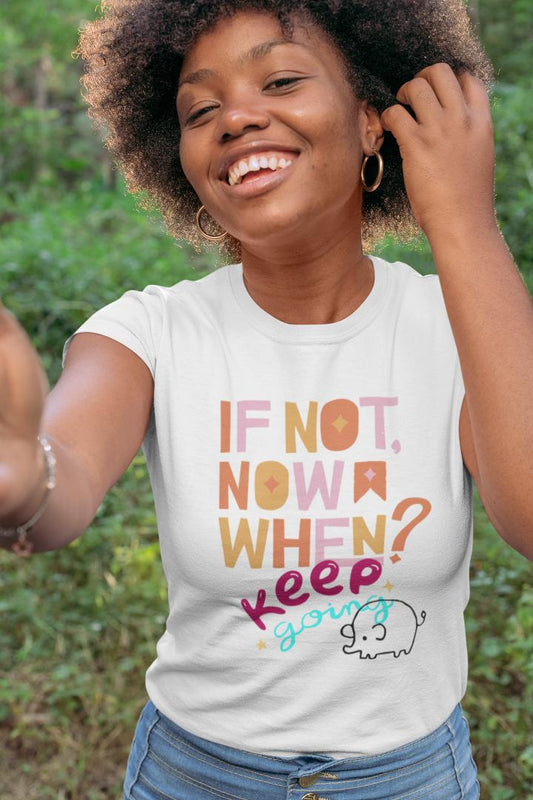 Women's Keep Going T-shirt Royal Blue by ZealforTee