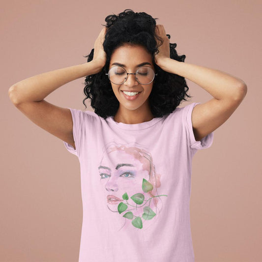 Women's Relief T-Shirt Light Pink by ZealforTee
