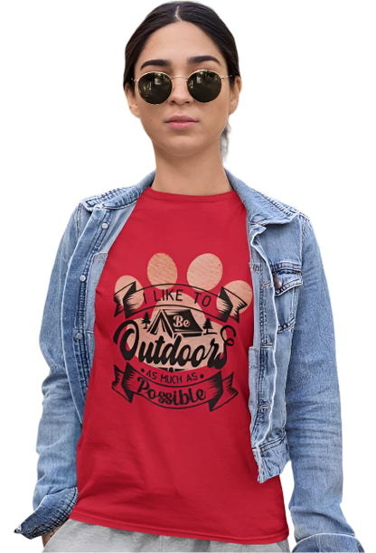 Women's As Much as Possible T-shirt Red by ZealforTee