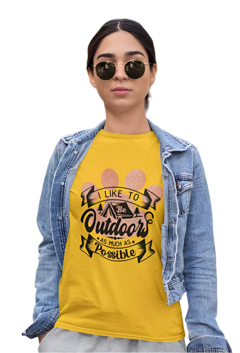 Women's As Much as Possible T-shirt Golden Yellow by ZealforTee