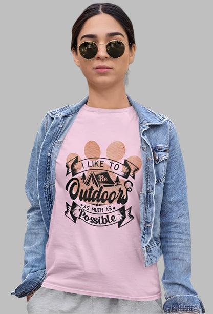 Women's As Much as Possible T-shirt Light Pink by ZealforTee