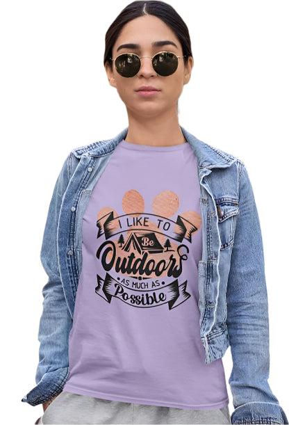 Women's As Much as Possible T-shirt Iris Lavender by ZealforTee