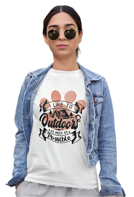 Women's As Much as Possible T-shirt White by ZealforTee