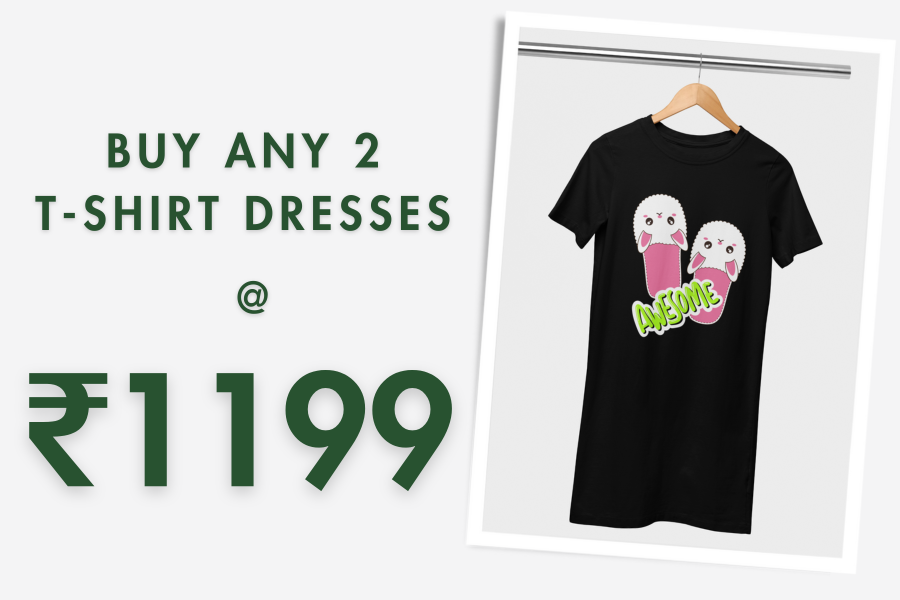T-shirts Dresses for Women Banner with offers by ZealforTee