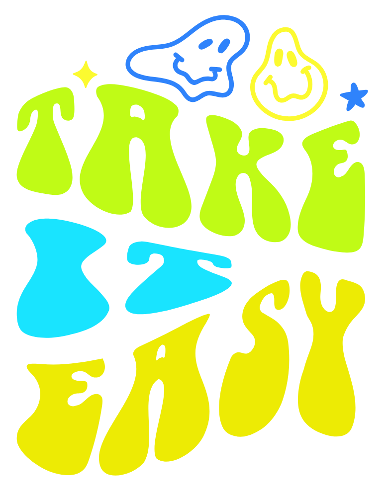 Women's Take It Easy T-shirt Black by ZealforTee