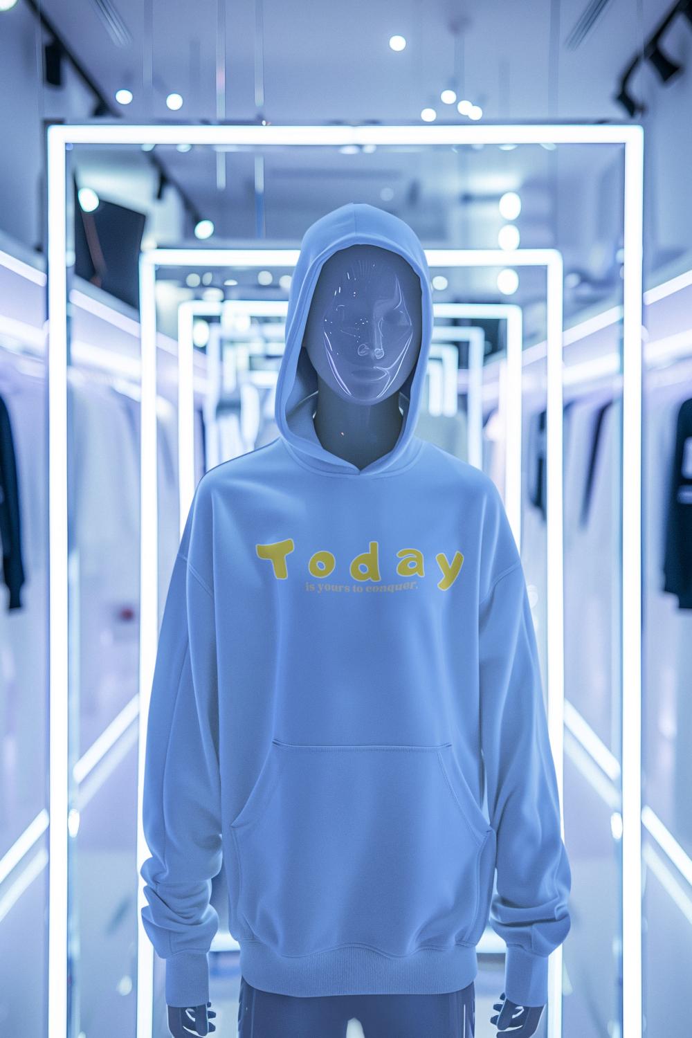 Men's Conquer Today Hoodie Sweatshirt Red by ZealforTee