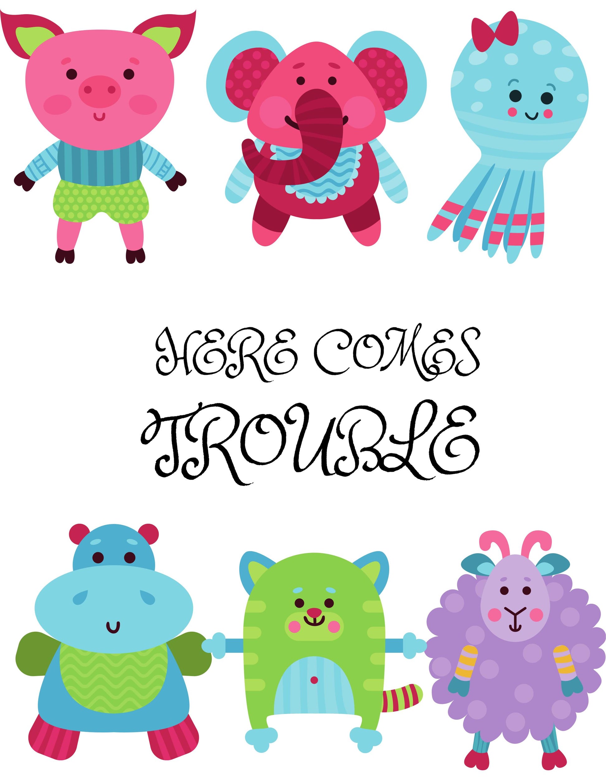 Women's Round Neck Trouble Crop Top Maroon by ZealforTee