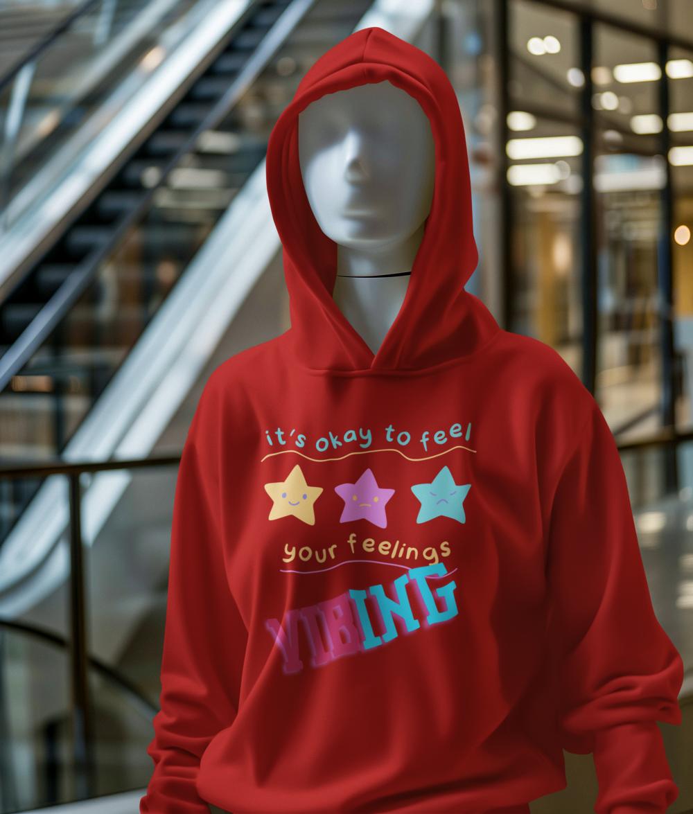 Men's Vibing Gen-Z Hoodie Sweatshirt Mint by ZealforTee