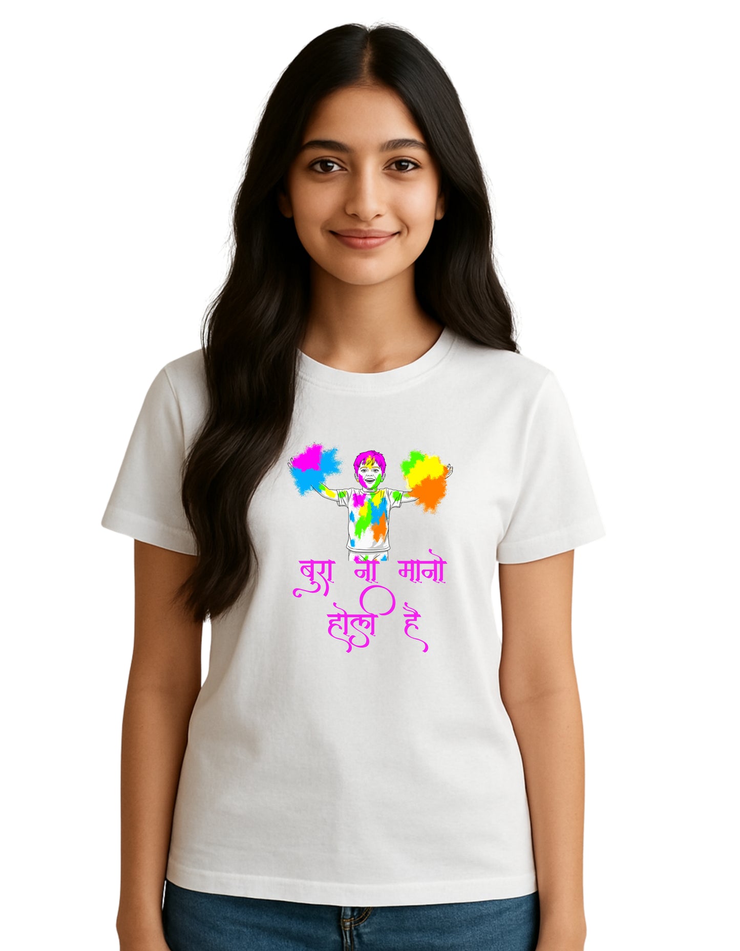 Women Holi Tshirt