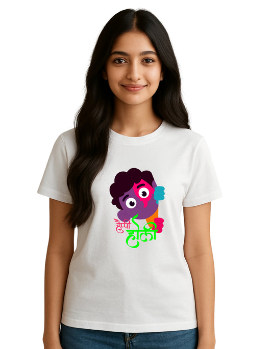 Women Holi Tshirt