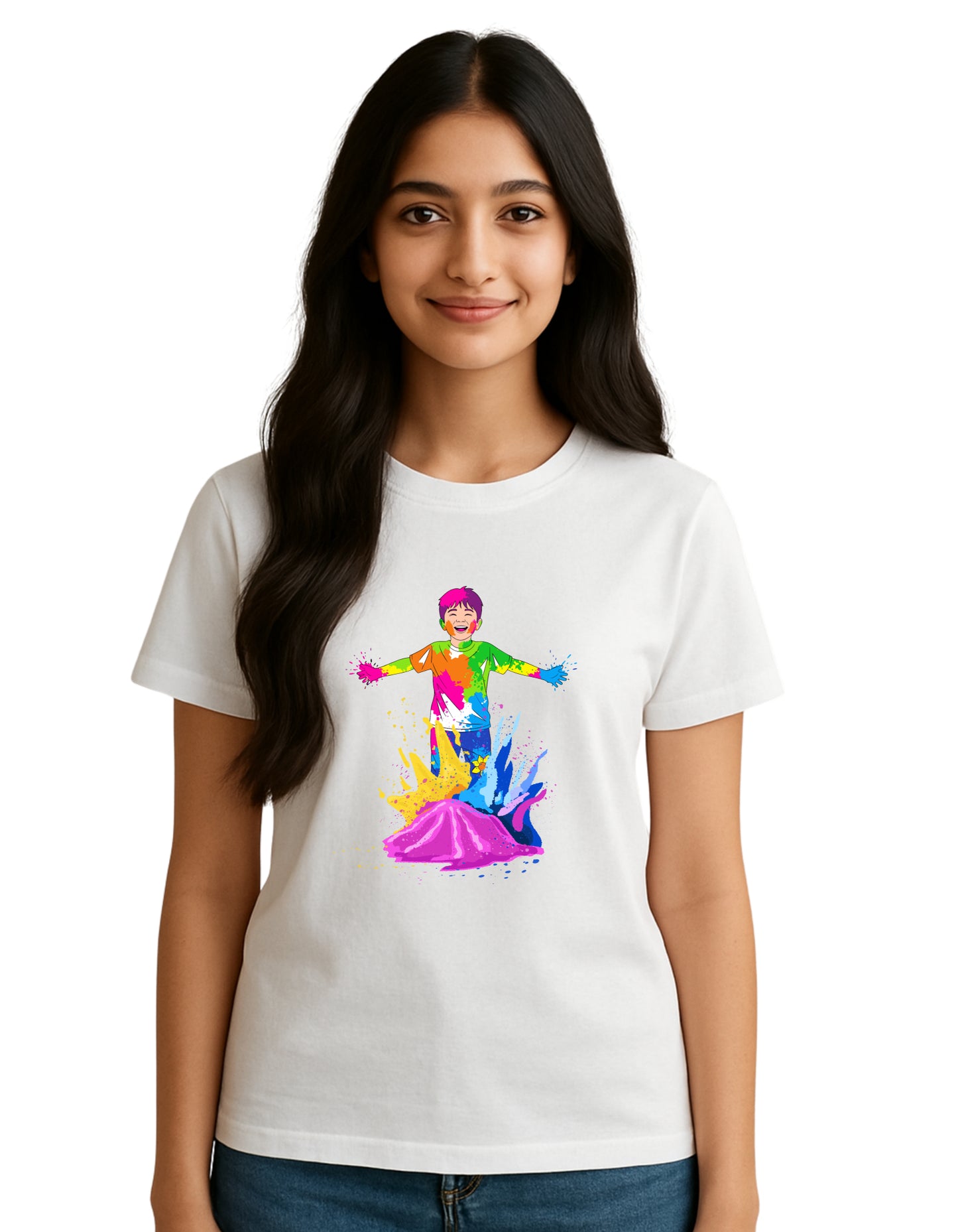 Women Holi Tshirt