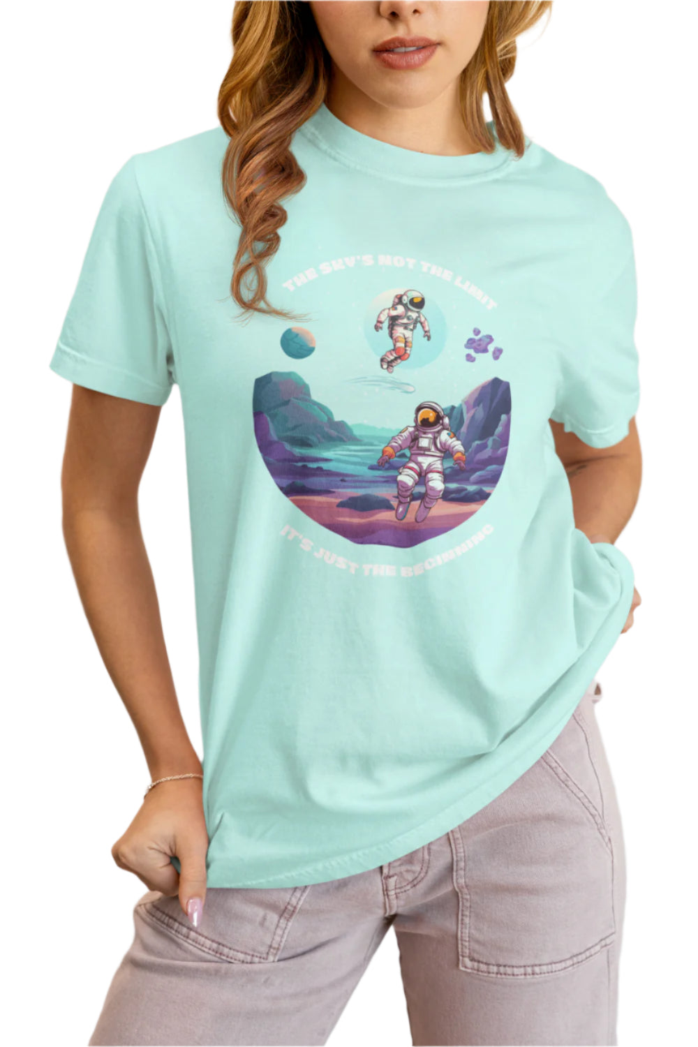 Women's Space T-Shirt Wild Watermelon by ZealforTee