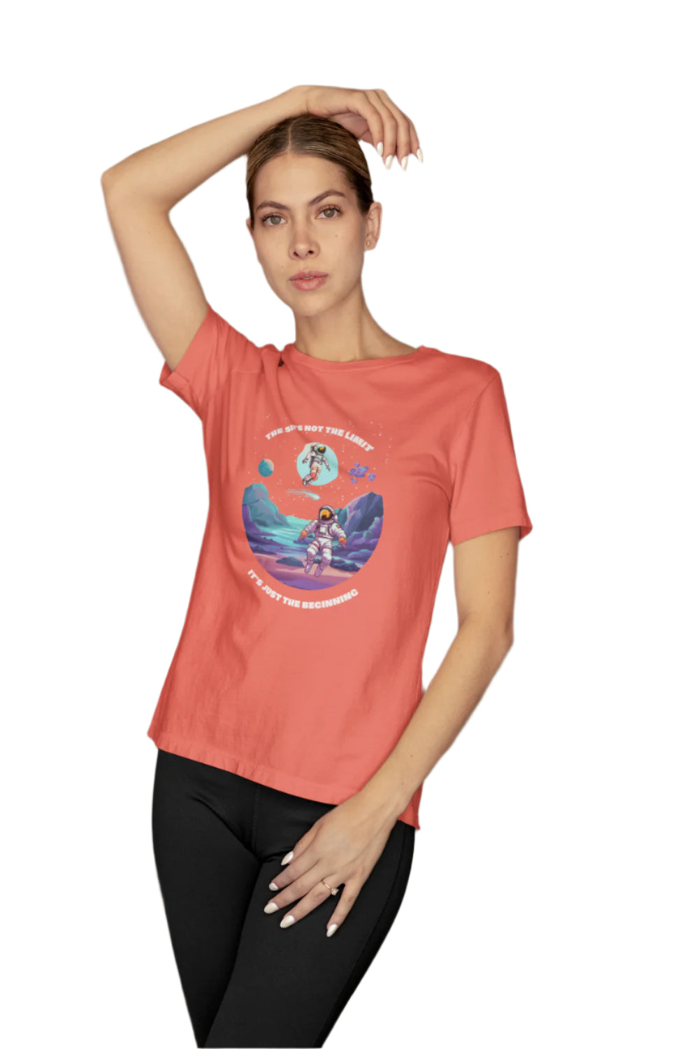 Women's Space T-Shirt Wild Watermelon by ZealforTee