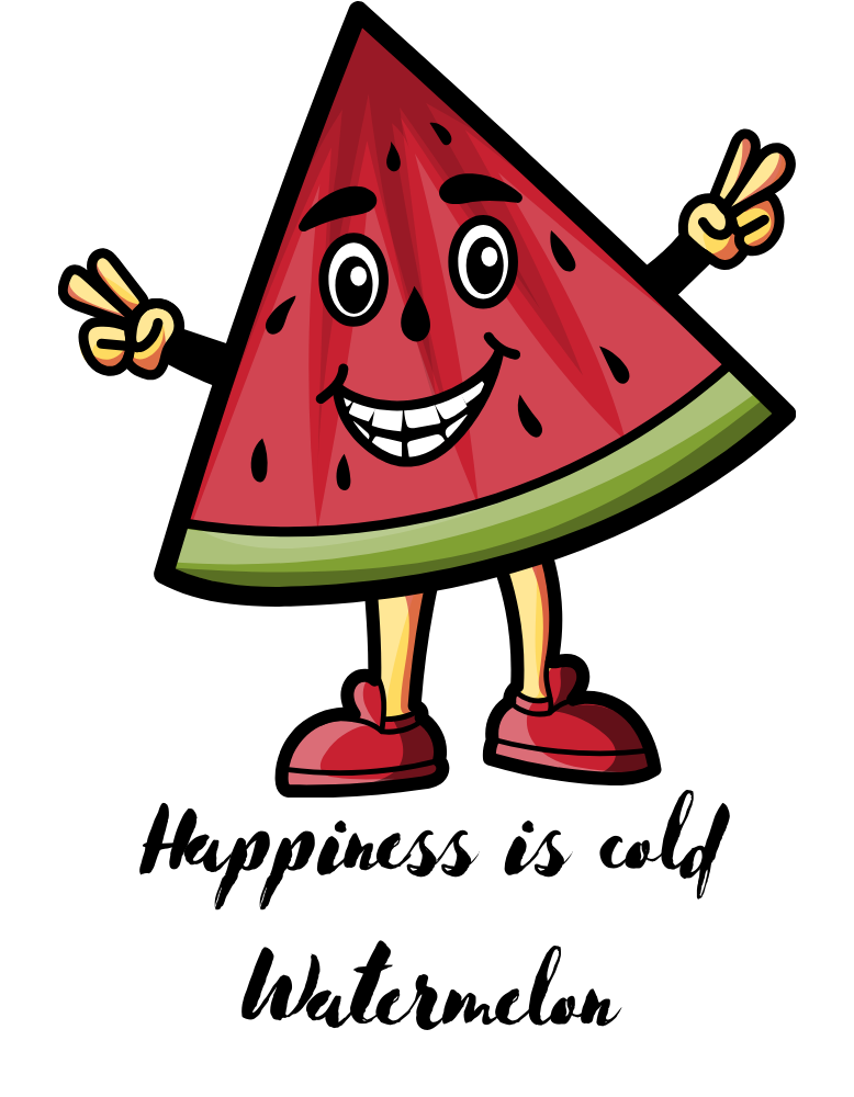 Kid's Happy Watermelon Unisex Tshirt Sky Blue by ZealforTee