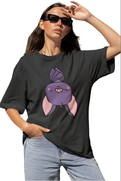 Women Bat T-shirt Black by ZealforTee