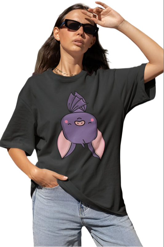 Women Bat T-shirt Black by ZealforTee