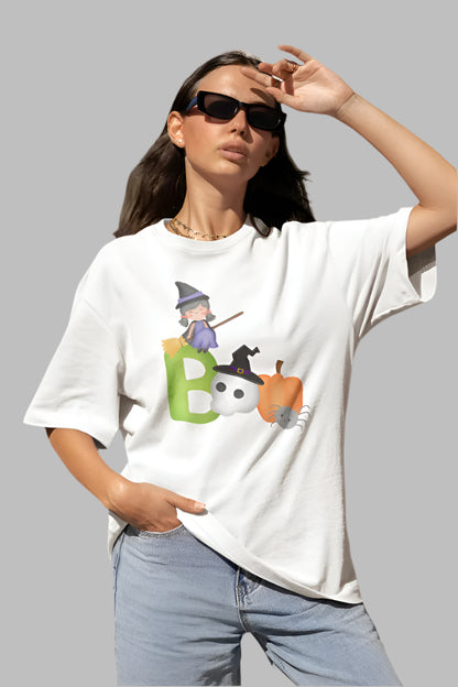 Women Boo T-shirt Black by ZealforTee