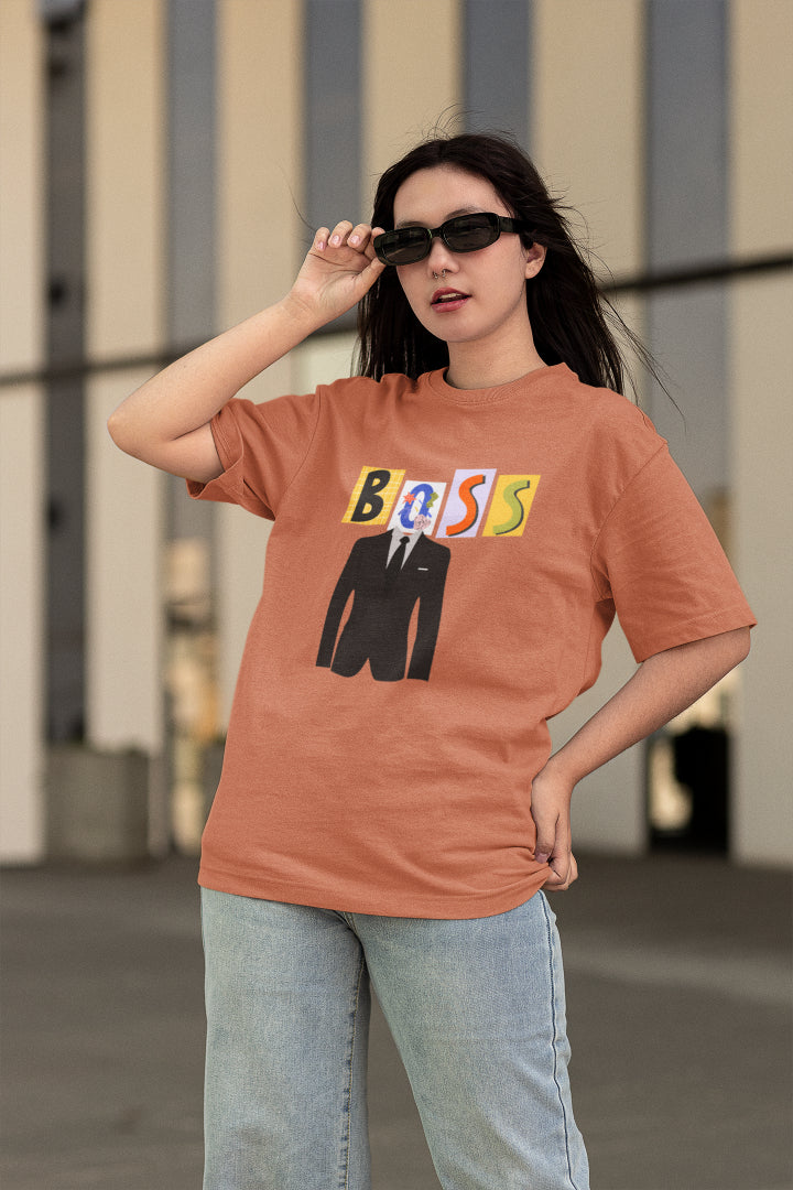 Women's Boss Oversized T shirt