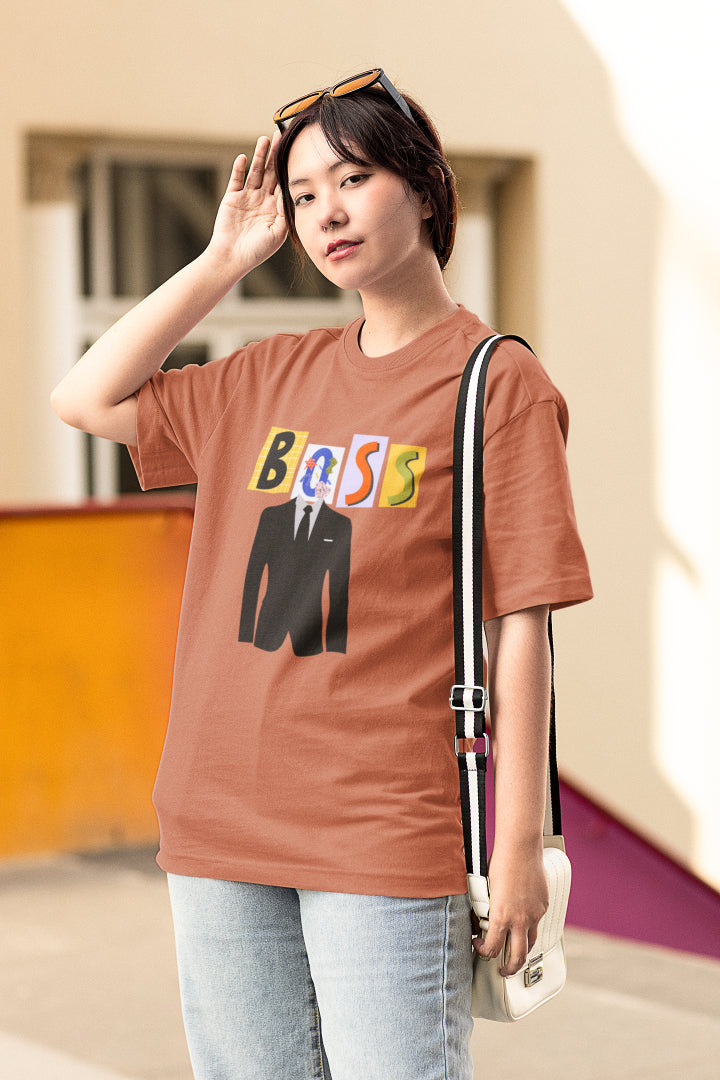 Women's Boss Oversized T shirt